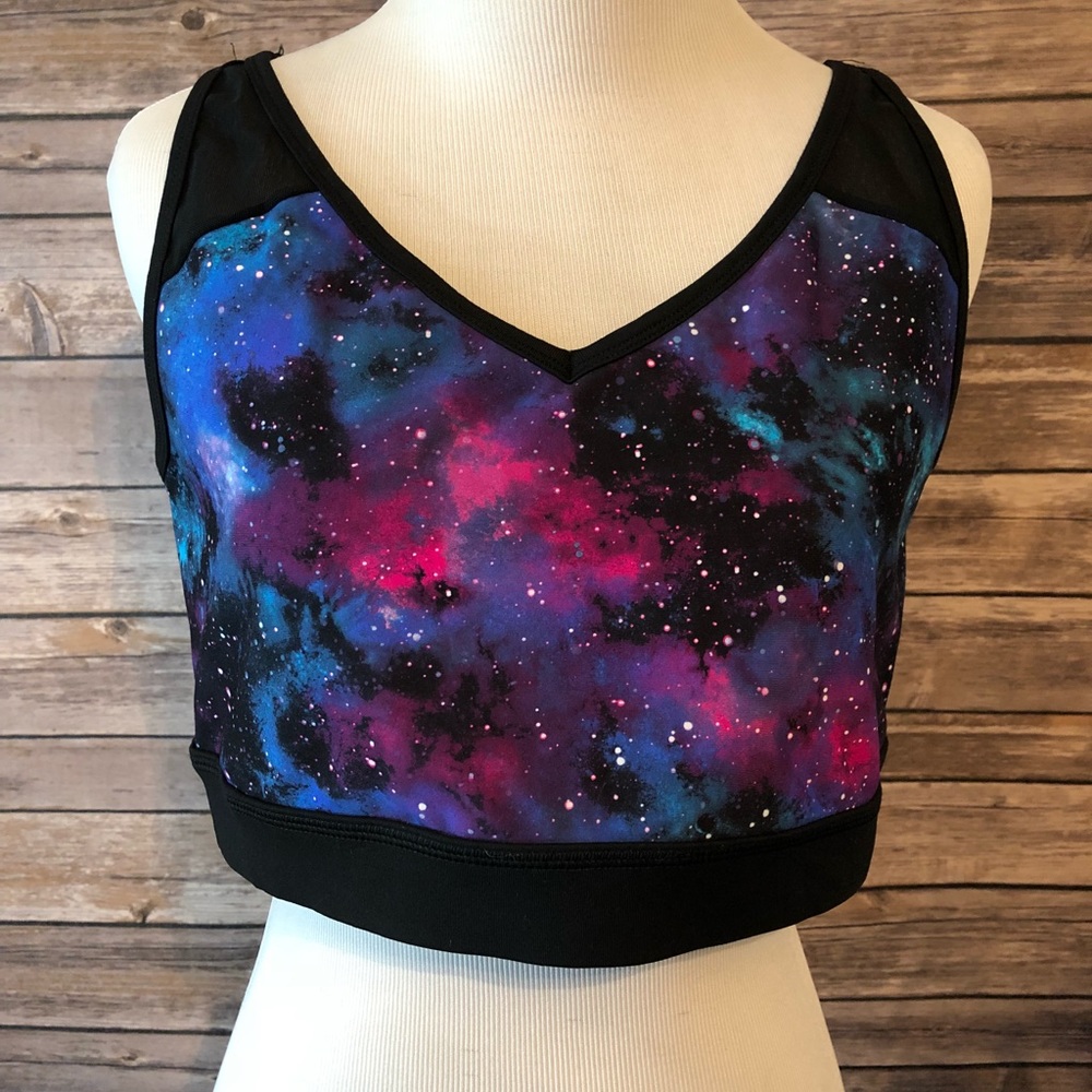 Torrid GALAXY MESH STRAPPY SPORTS BRA Size 1